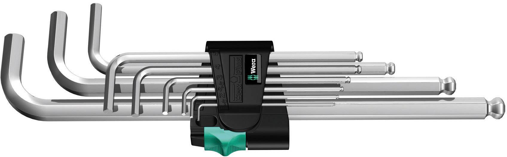 Wera 950 PKL/9 SM N Innen-Sechskant Winkelschraubendreher-Set 1.5 mm, 2 mm, 2.5 mm, 3 mm, 4 mm, 5 m