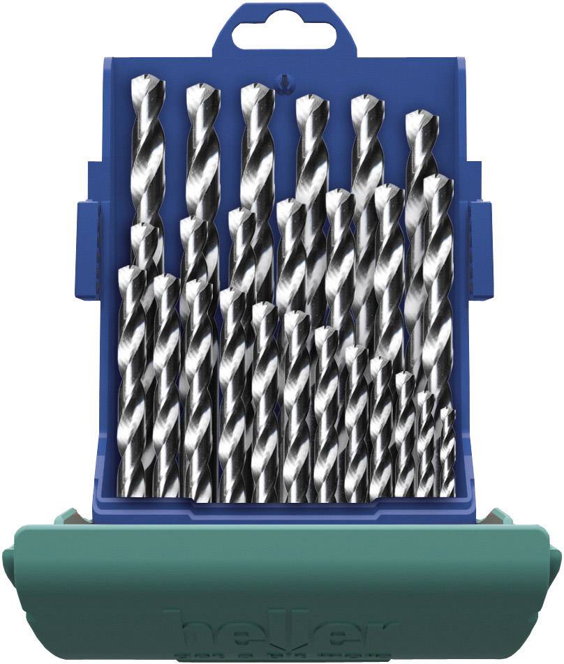 Heller 21965 5 HSS Metall-Spiralbohrer-Set 25teilig 1 mm, 1.5 mm, 2 mm, 2.5 mm, 3 mm, 3.5 mm, 4 mm