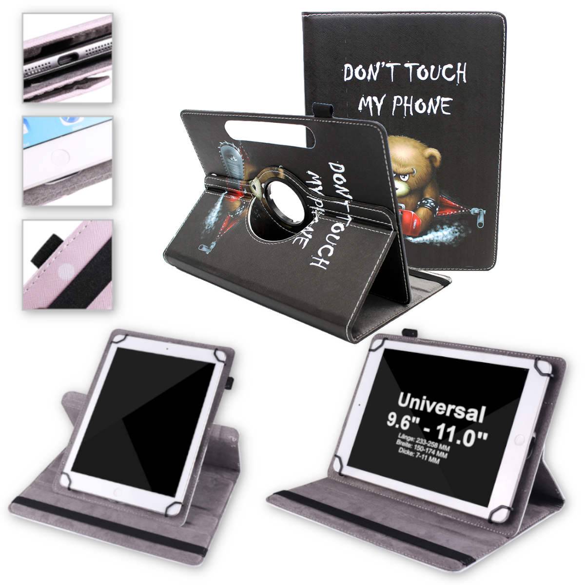 Für Apple iPad Air 2022 / 2020 4 / 5 Gen 360 Grad Rotation Universell Motiv 7 Tablet Tasche Kunst Leder Hülle Etuis