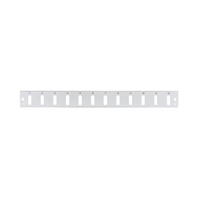 Frontblende 12 x SC Duplex/LC Quad -- horizontal, versetzt, grau Glasfaserverkabelung Glasfaser für