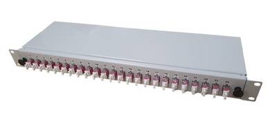 Teilbestückte Breakoutbox mit 12 -- LC-Duplex Kupplungen OM4 Glasfaserverkabelung Glasfaser Box