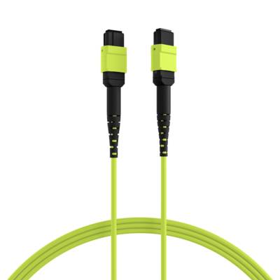 MTP®(F)-MTP®(F) Patchkabel OM5 12 Fasern, Typ B LSZH limettengrün 2m Glasfaserverkabelung MPO / /