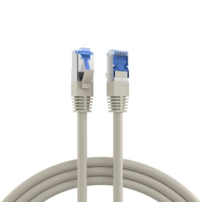 EFB RJ45 Patchk. S/FTP Cat.6A Cat.7 TPE superfl. 25.00m grau