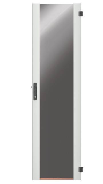 EFB Tür für PRO 42HE, B=800, Glas, 1-teilig, SH RAL9005, mit