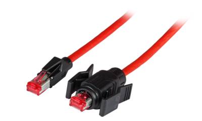 RJ45 Patchkabel Cat. 6A S/FTP PUR, TM21 1xIP67 für 53730.1V2 3m Kupferverkabelung Industrie