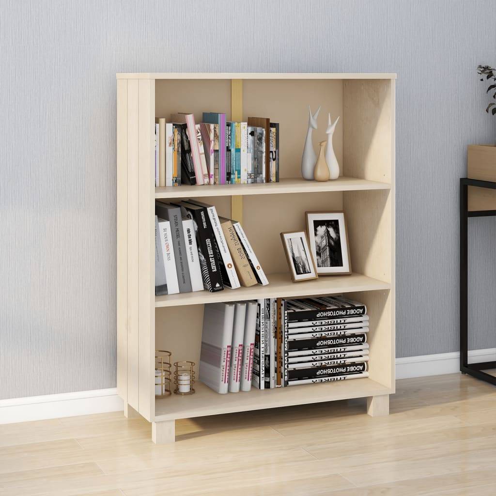 vidaXL Bücherschrank HAMAR Honigbraun 85x35x112 cm Massivholz Kiefer