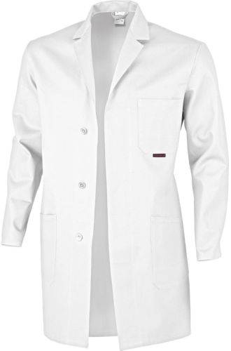 Qualitex Arbeitsjacke 'classic' in weiß, Größe: 42 - Berufsmantel BW 270 g - klassischer Laborkittel