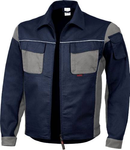 Qualitex Arbeitsjacke 'PRO' in marine/grau, Größe: 64 - Bundjacke MG 245 g - PROfessionals-Werkstattjacke