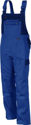 Qualitex Arbeitshose 'image' in kornblau/marine, Größe: 46 - Latzhose MG 300 g - stylische Blaummann