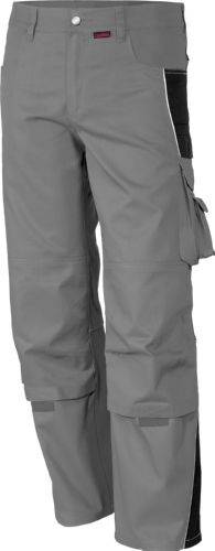 Qualitex Arbeitshose 'PRO' in grau/schwarz, Größe: 68 - Bundhose MG 245 g - PROfessionals-Werkstatthose