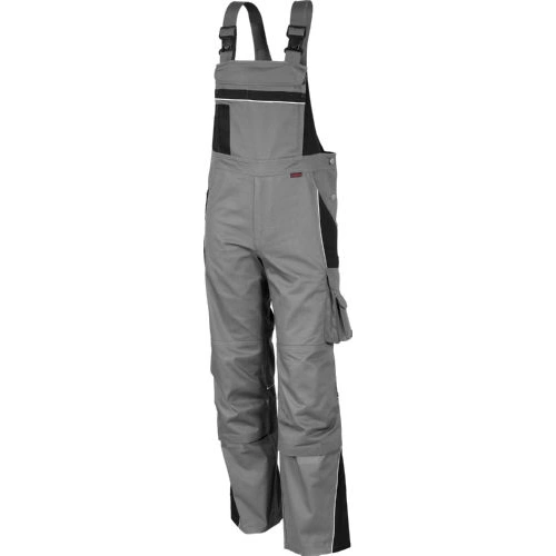 Qualitex Arbeitshose 'PRO' in grau/schwarz, Größe: 25 - Latzhose MG 245 g - Blaumann für PROfessionals Qualitex Arbeitshose 'PRO' in grau/schwarz, Größe: 25 - Latzhose MG 245 g - Blaumann für PROfessionals