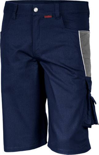 Qualitex Arbeitsshorts 'PRO' in marine/grau, Größe: 44 - kurze Arbeitshose MG 245 g - für PROfessionals