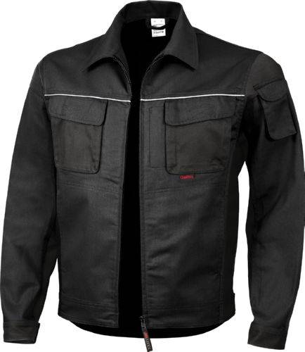 Qualitex Arbeitsjacke 'PRO' in schwarz, Größe: 72 - Bundjacke MG 245 g - PROfessionals-Werkstattjacke