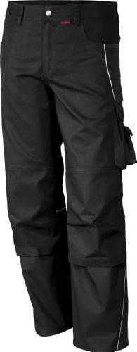 Qualitex Arbeitshose 'PRO' in schwarz, Größe: 70 - Bundhose MG 245 g - PROfessionals-Werkstatthose