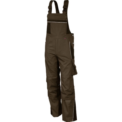 Qualitex Arbeitshose 'PRO' in haselnuss/kastanie, Größe: 70 - Latzhose MG 245 g - Blaumann für PROfessionals Qualitex Arbeitshose 'PRO' in haselnuss/kastanie, Größe: 70 - Latzhose MG 245 g - Blaumann für PROfessionals