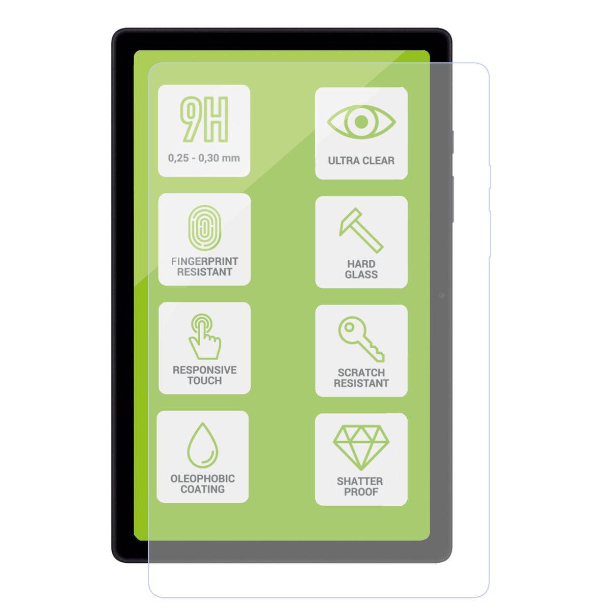 Für Lenovo M10 Plus 2022 3. Gen 10.6 Zoll 2x dünne H9 LCD Display Hart Glas Schutz Panzer Folie