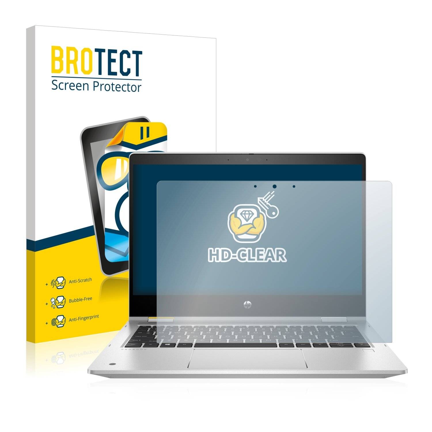 BROTECT Schutzfolie für HP ProBook x360 435 G8 Folie Klar Transparent