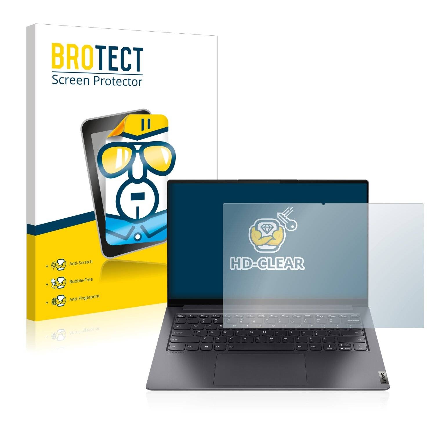 BROTECT Schutzfolie für Lenovo Yoga Slim 7 Pro 14" Folie Klar Transparent