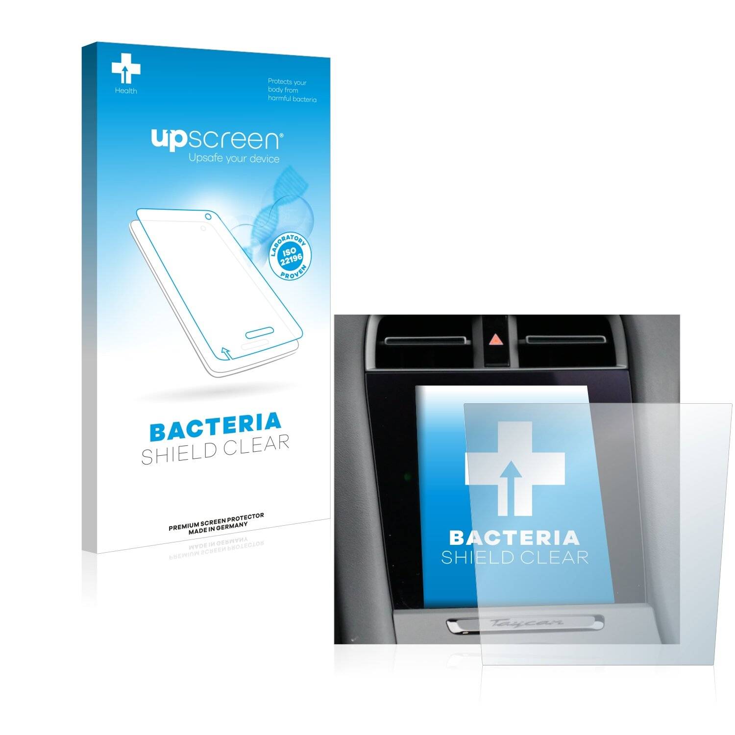upscreen Bacteria Shield Schutzfolie für Porsche Taycan 2021 Infotainment System - Antibakteriell