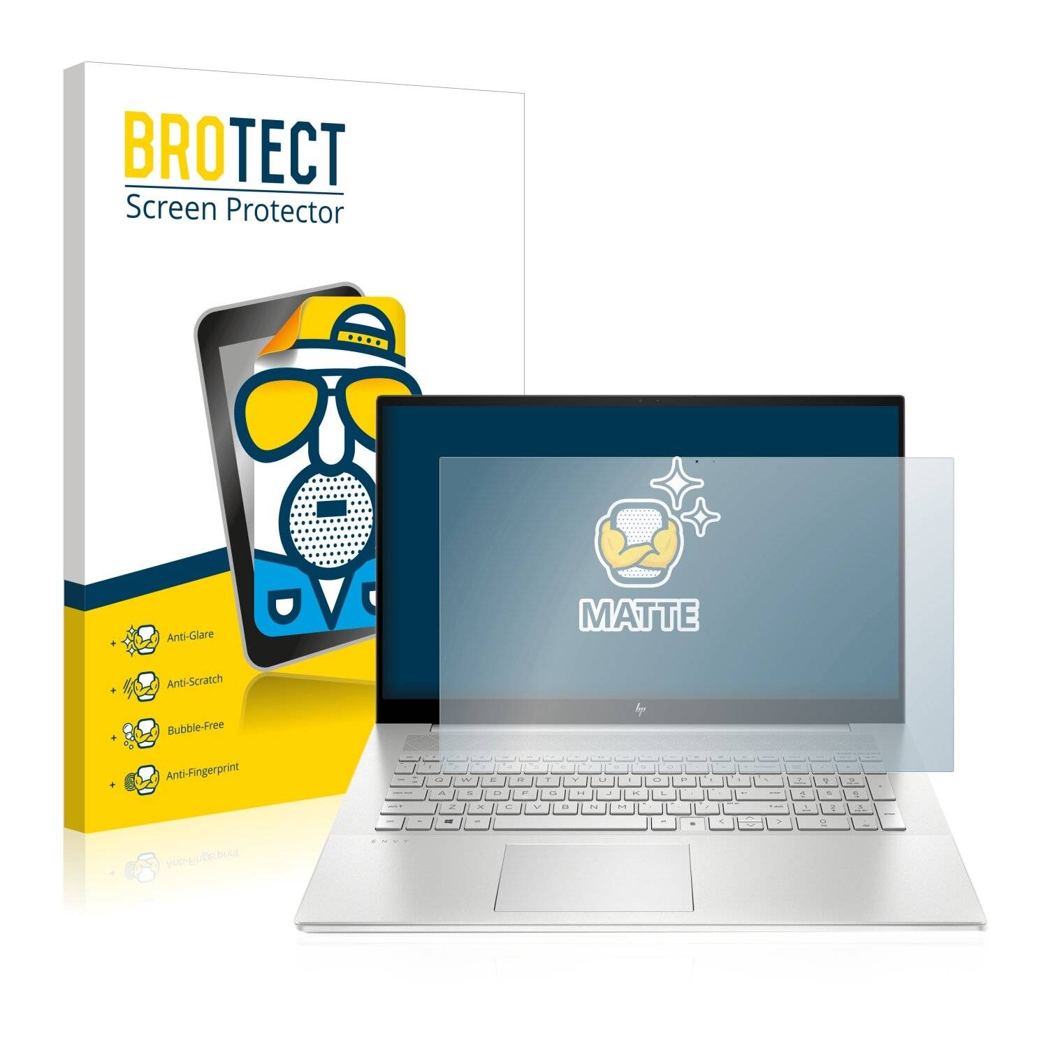 BROTECT Schutzfolie für HP Envy 17-cg0177ng Folie Matt Entspiegelt