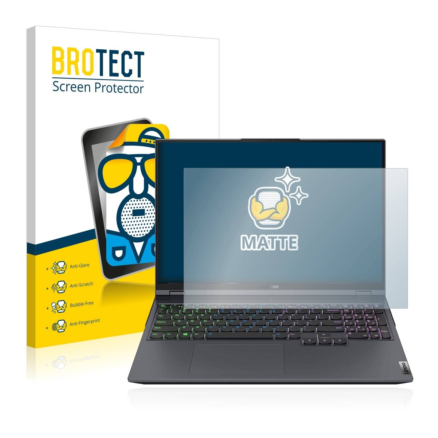 BROTECT Schutzfolie für Lenovo Legion 5 Pro Folie Matt Entspiegelt