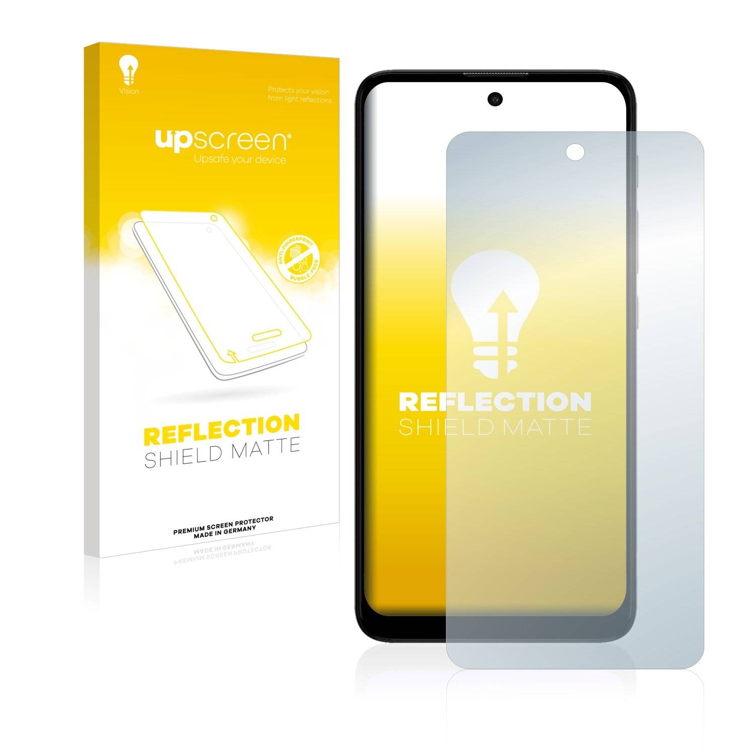 upscreen Reflection Shield Matt Schutzfolie für Motorola Moto E40