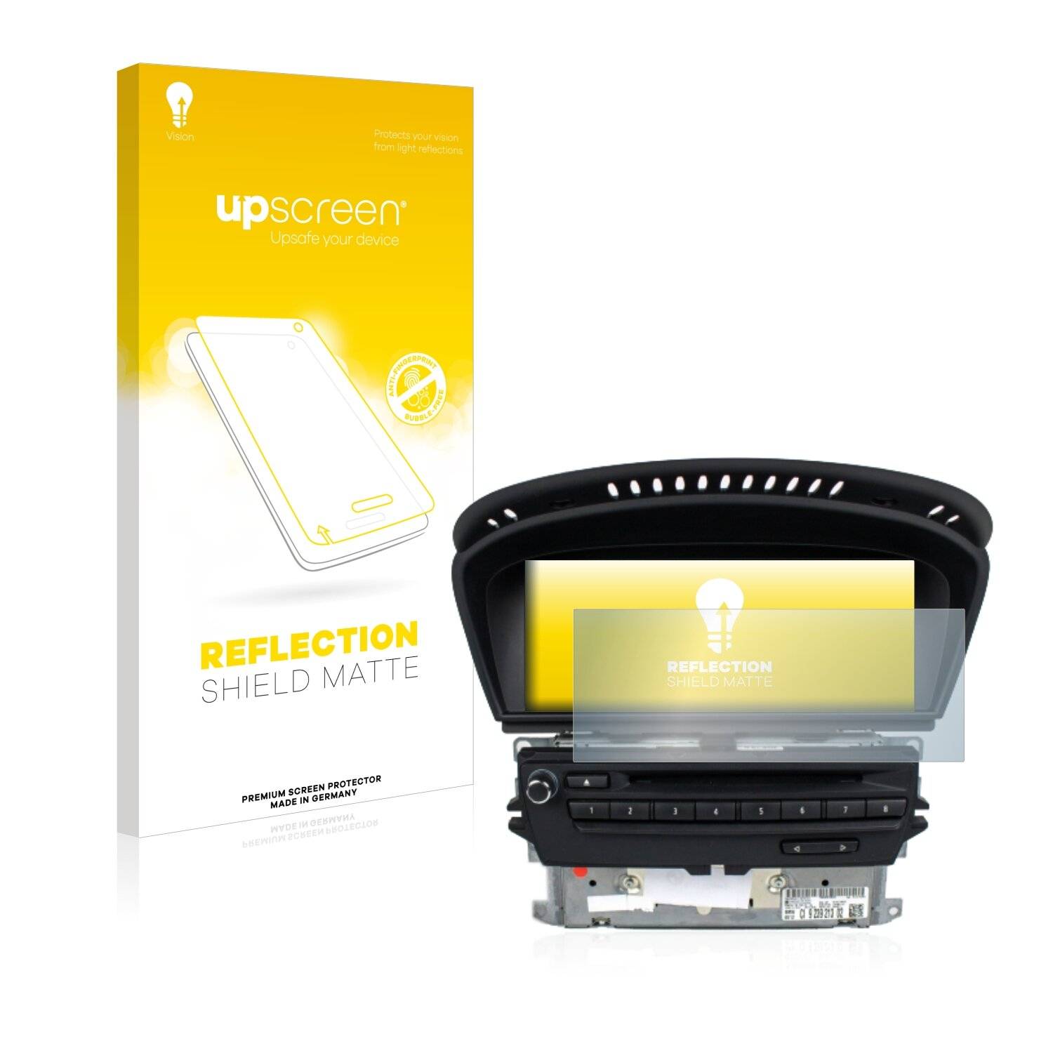 upscreen Schutzfolie für BMW 3 E93 2011 CIC professional navigation Folie Matt Entspiegelt Anti-Reflex