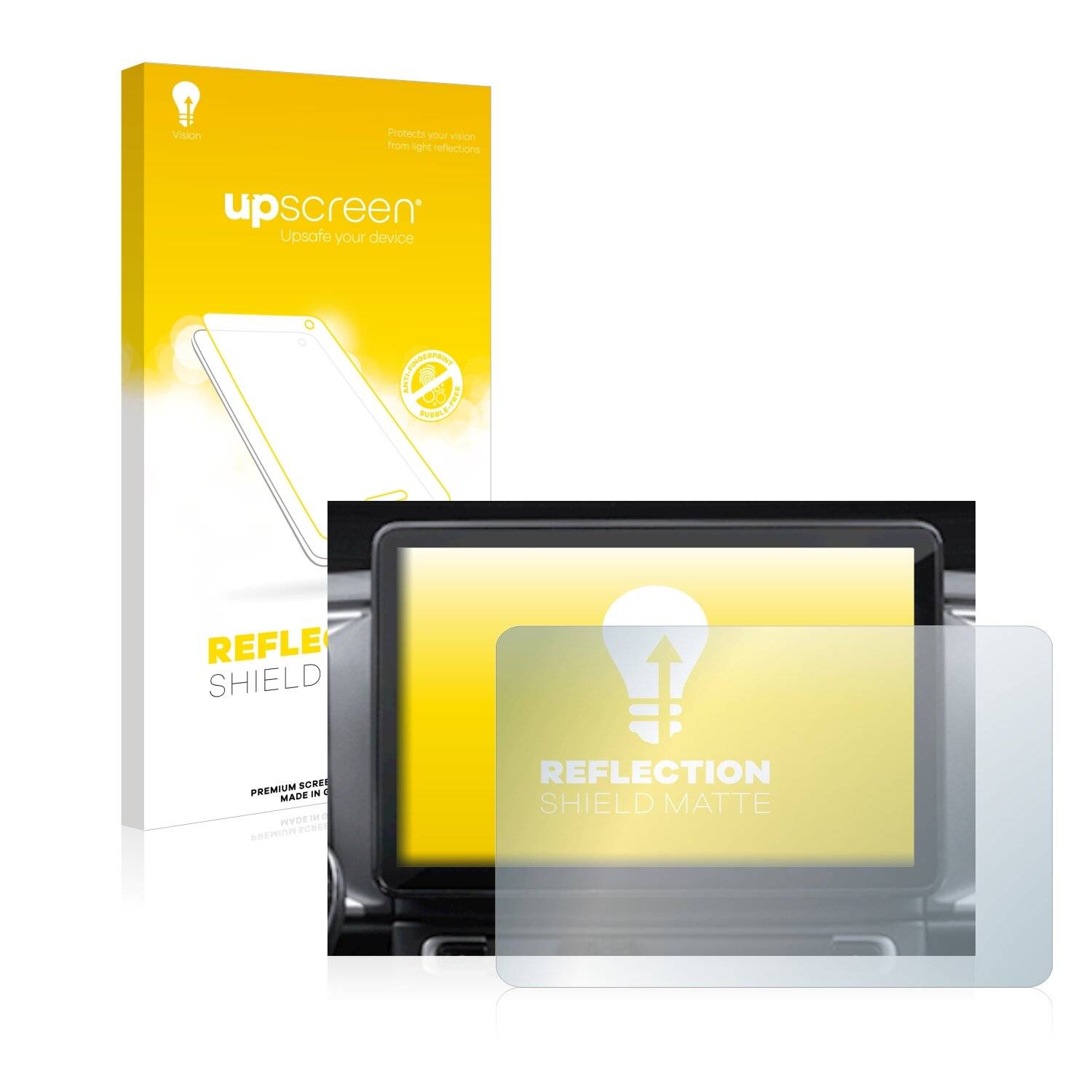 upscreen Reflection Shield Matt Schutzfolie für Fiat Ducato 2021 10 Uconnect Radio