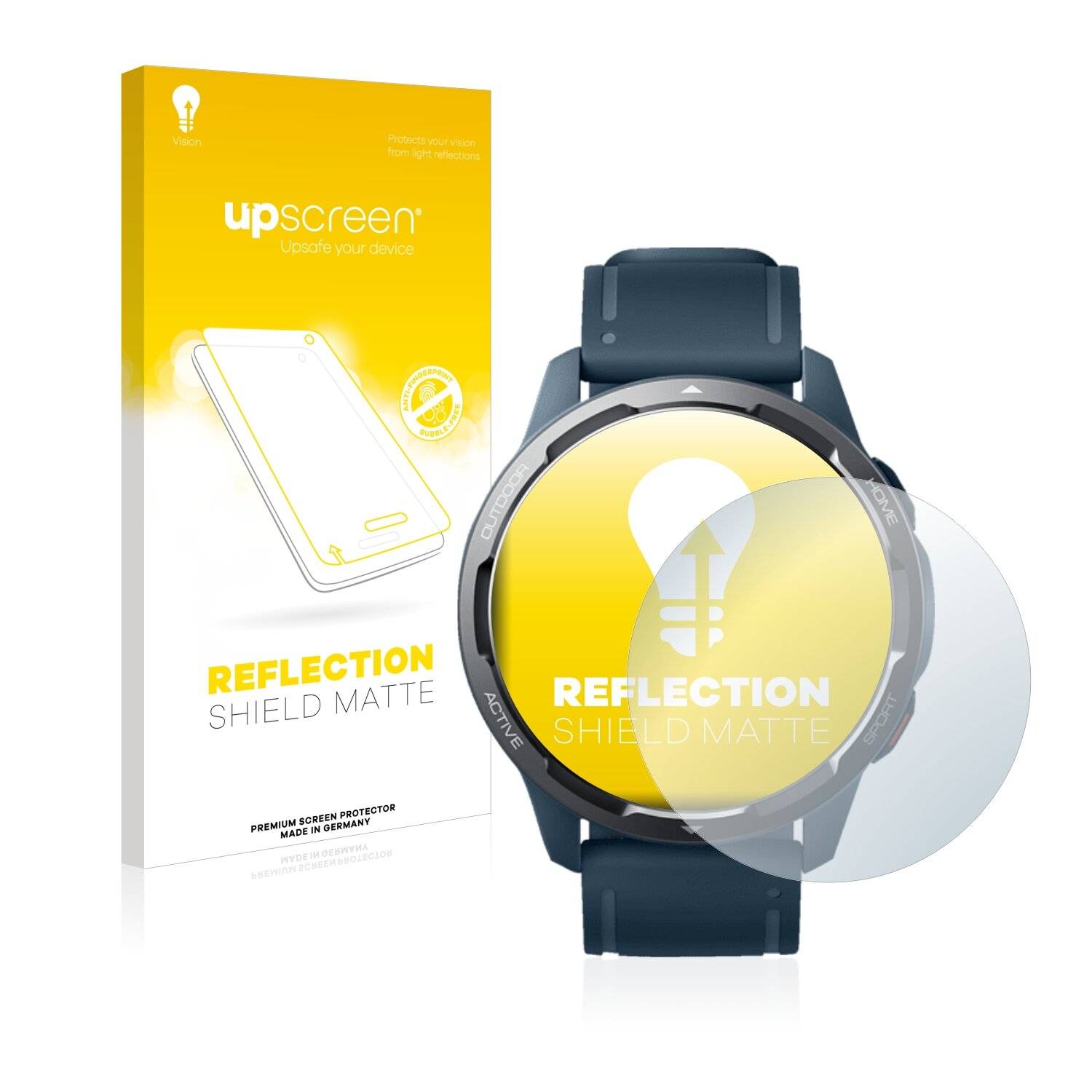 upscreen Reflection Shield Matte Premium Displayschutzfolie für Xiaomi Watch S1