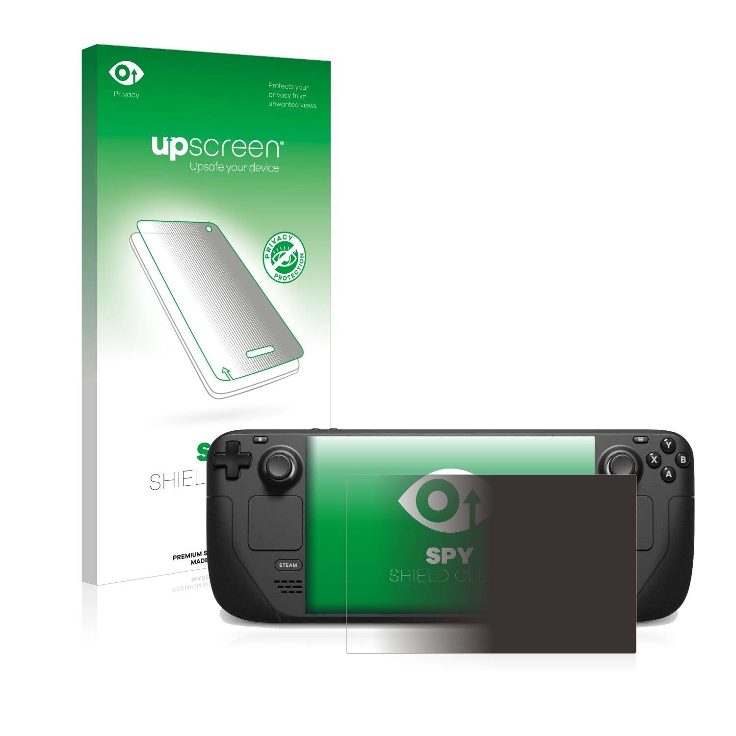upscreen Blickschutzfolie für Valve Steam Deck / OLED Anti-Spy Privacy Blaulichtschutz Sichtschutzfolie