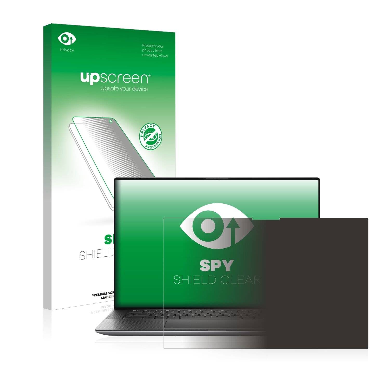 upscreen Blickschutzfolie für Dell Precision 5560 Anti-Spy Privacy Blaulichtschutz Sichtschutzfolie