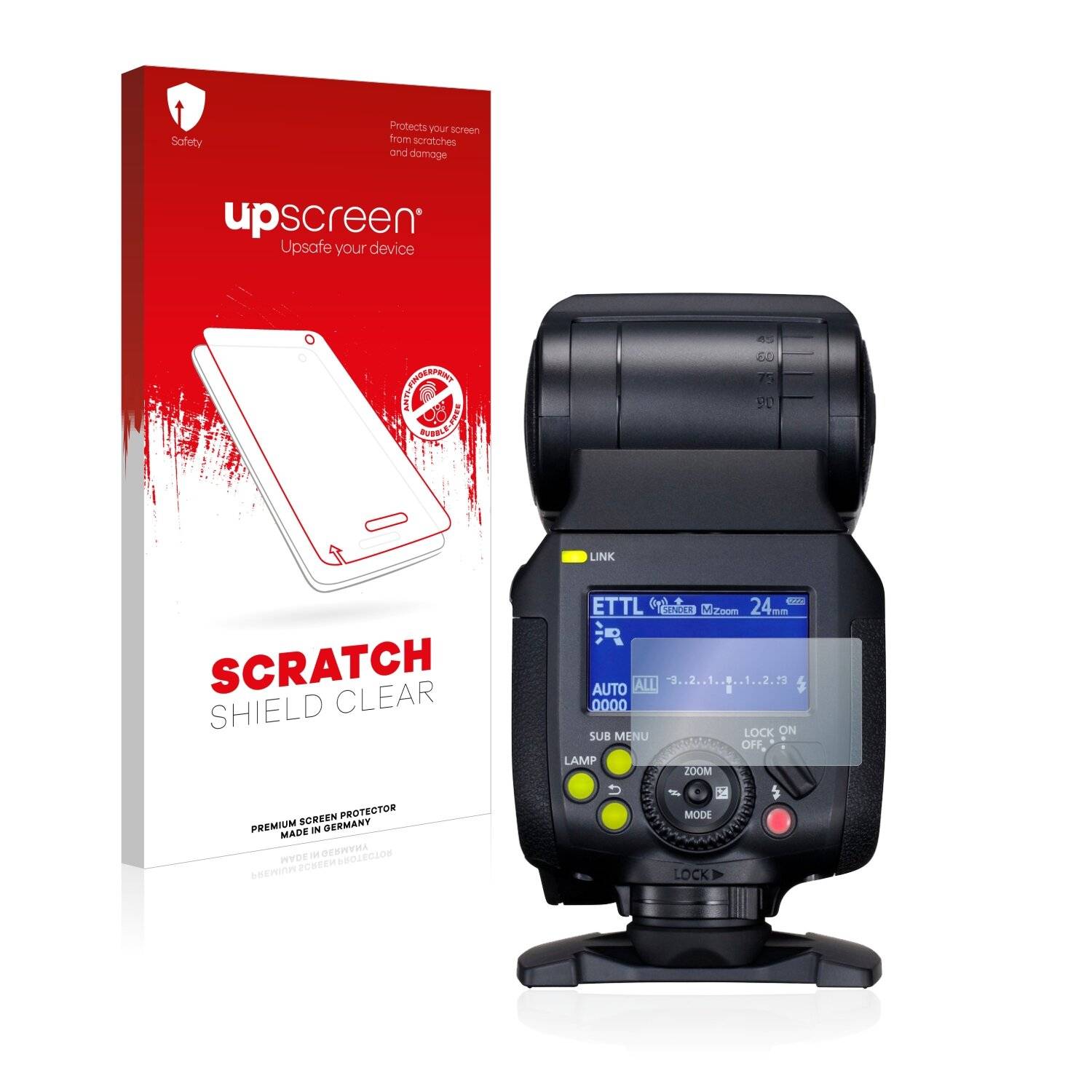 upscreen Schutzfolie für Canon Speedlite EL-1 Kratzschutz Anti-Fingerprint Klar