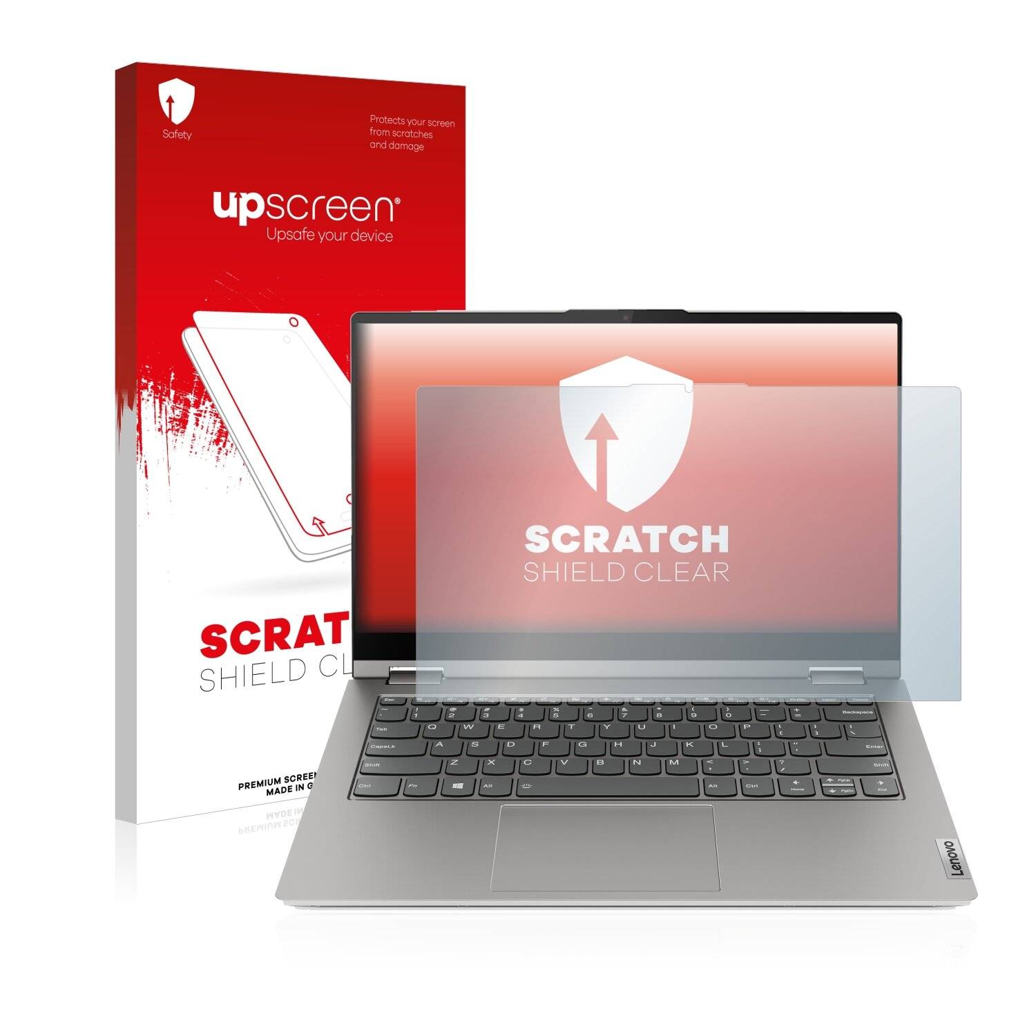 upscreen Scratch Shield Clear Premium Displayschutzfolie für Lenovo ThinkBook 14s