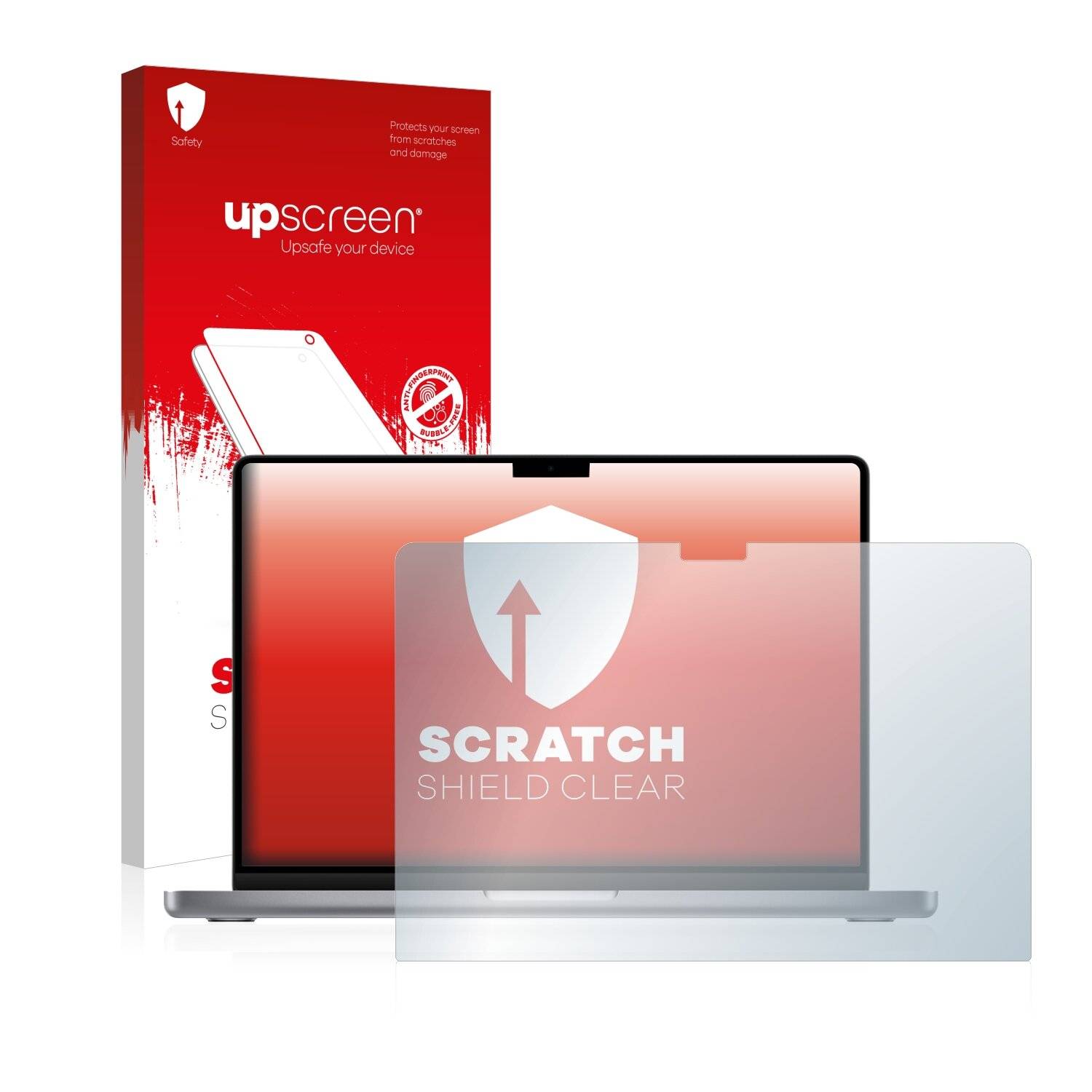 upscreen Schutzfolie für Apple MacBook Pro 14" 2021 Kratzschutz Anti-Fingerprint Klar