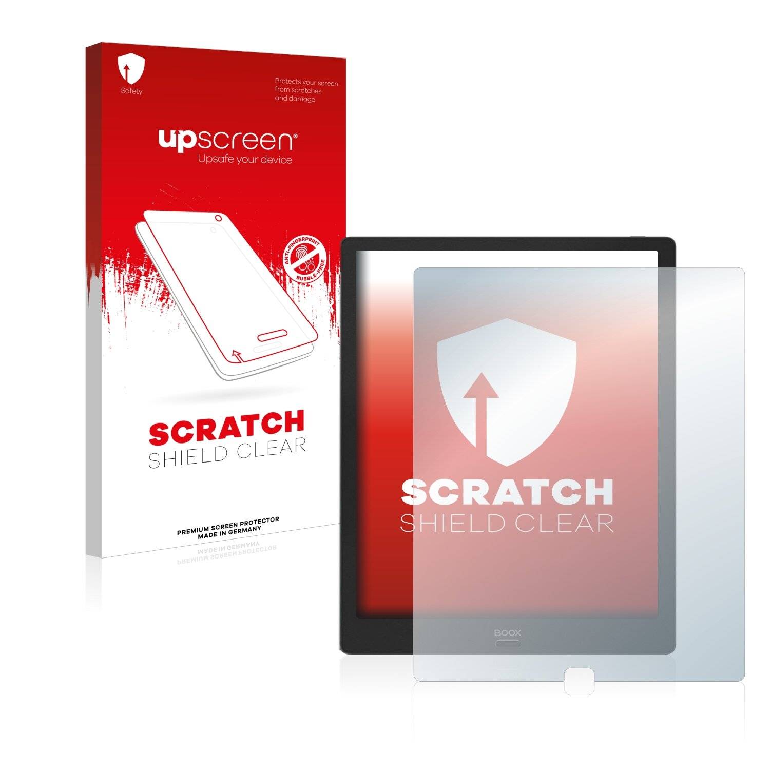 upscreen Scratch Shield Clear Premium Displayschutzfolie für Onyx Boox Max Lumi