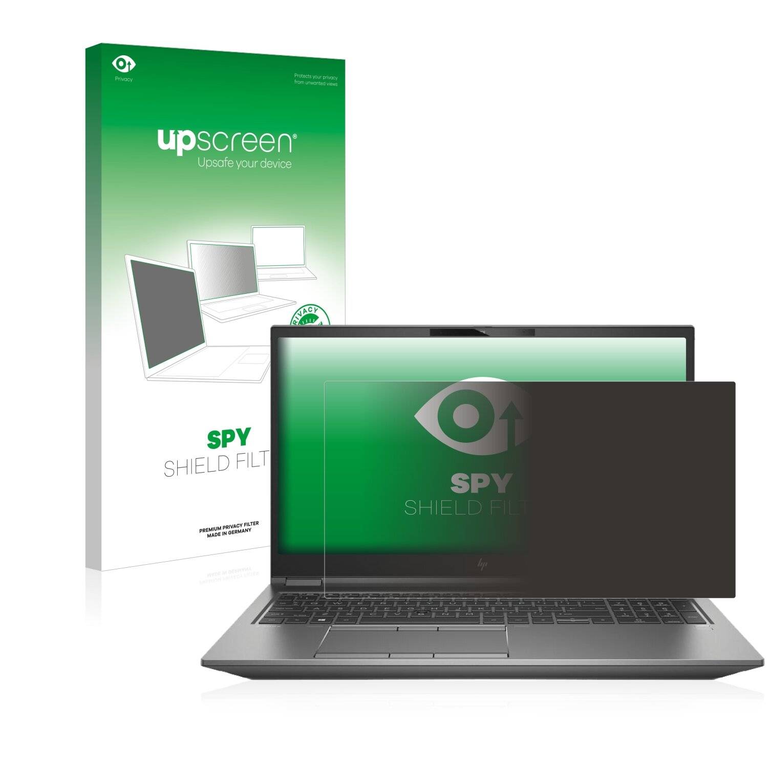 upscreen Blickschutzfilter für HP ZBook Fury 17 G7 Non-touch Blaulichtfilter Sichtschutz Privacy Anti Spy abnehmbar