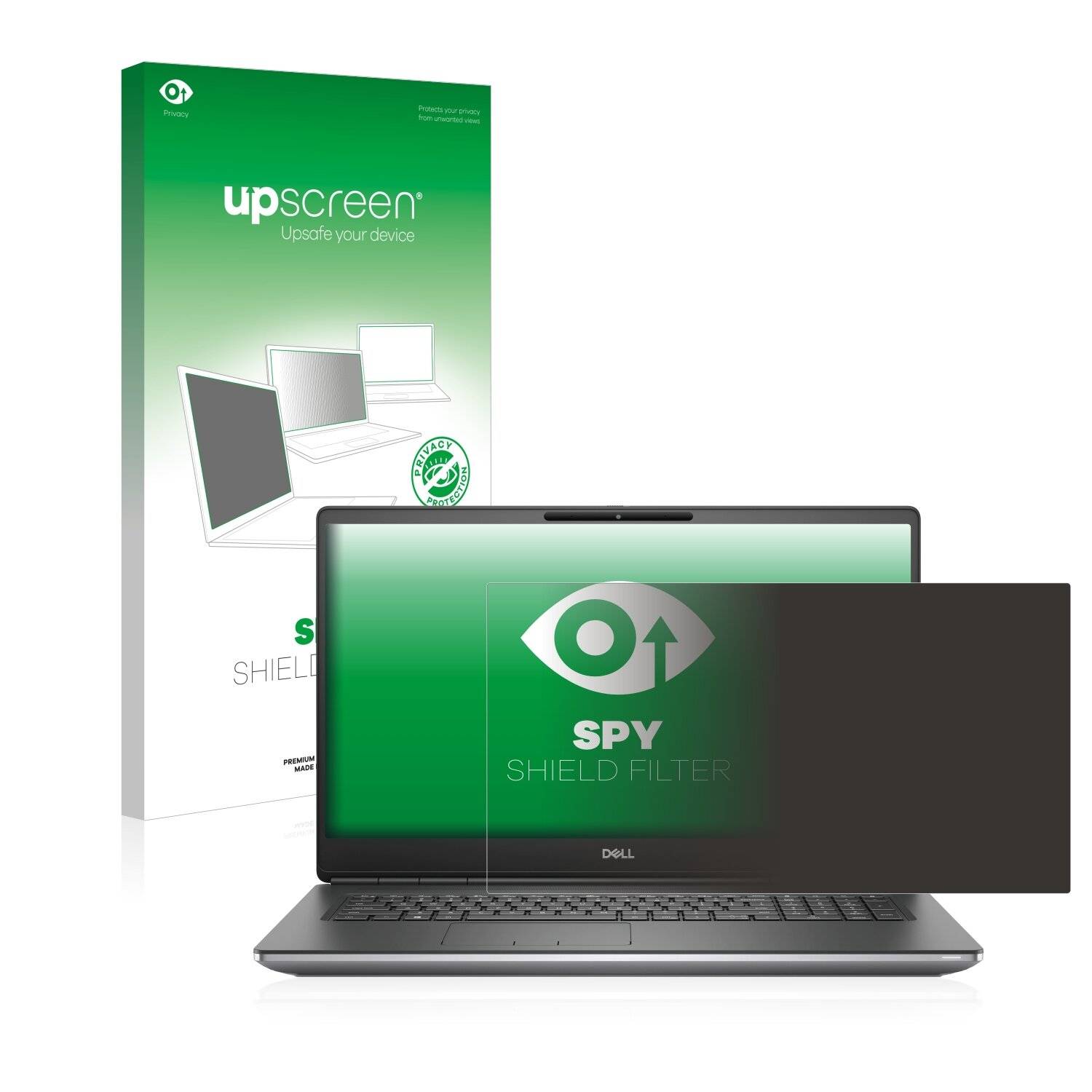 upscreen Blickschutzfilter für Dell Precision 7760 Blaulichtfilter Sichtschutz Privacy Anti Spy abnehmbar