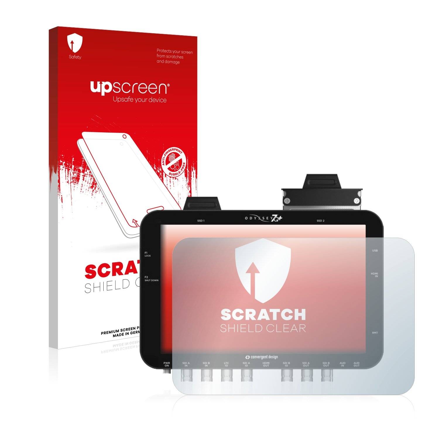upscreen Scratch Shield Clear Premium Displayschutzfolie für Convergent Design Odyssey