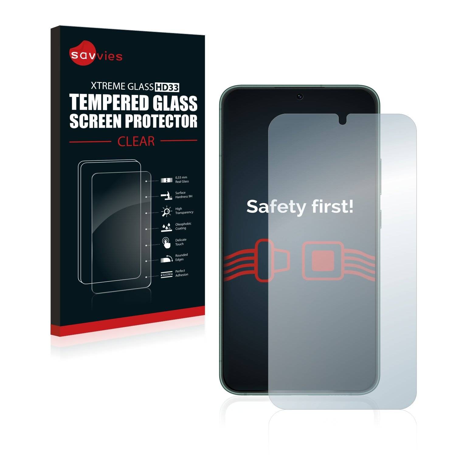 Savvies Schutzglas für Samsung Galaxy S22 Plus 5G Echtglas 9H-Härte klar