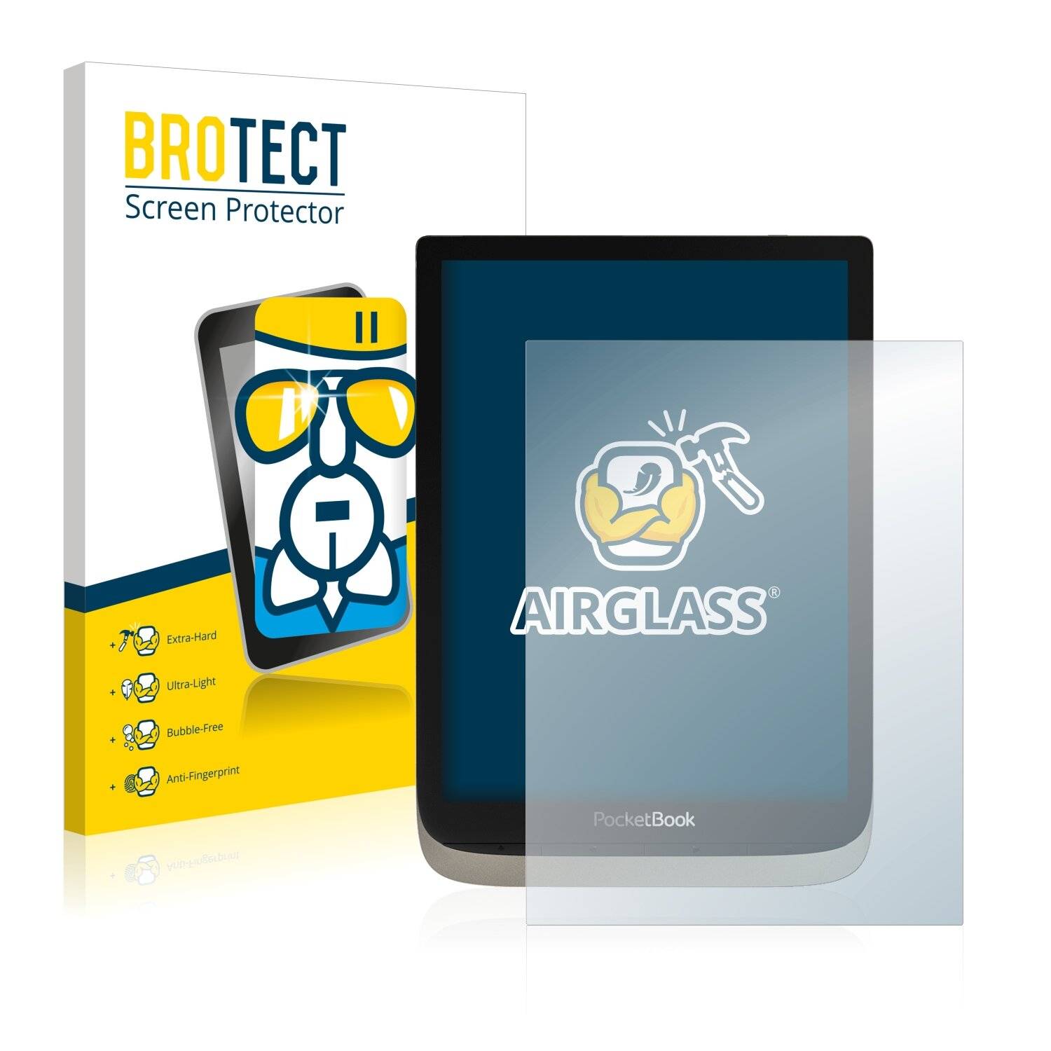 BROTECT AirGlass Schutzglas Folie für PocketBook InkPad