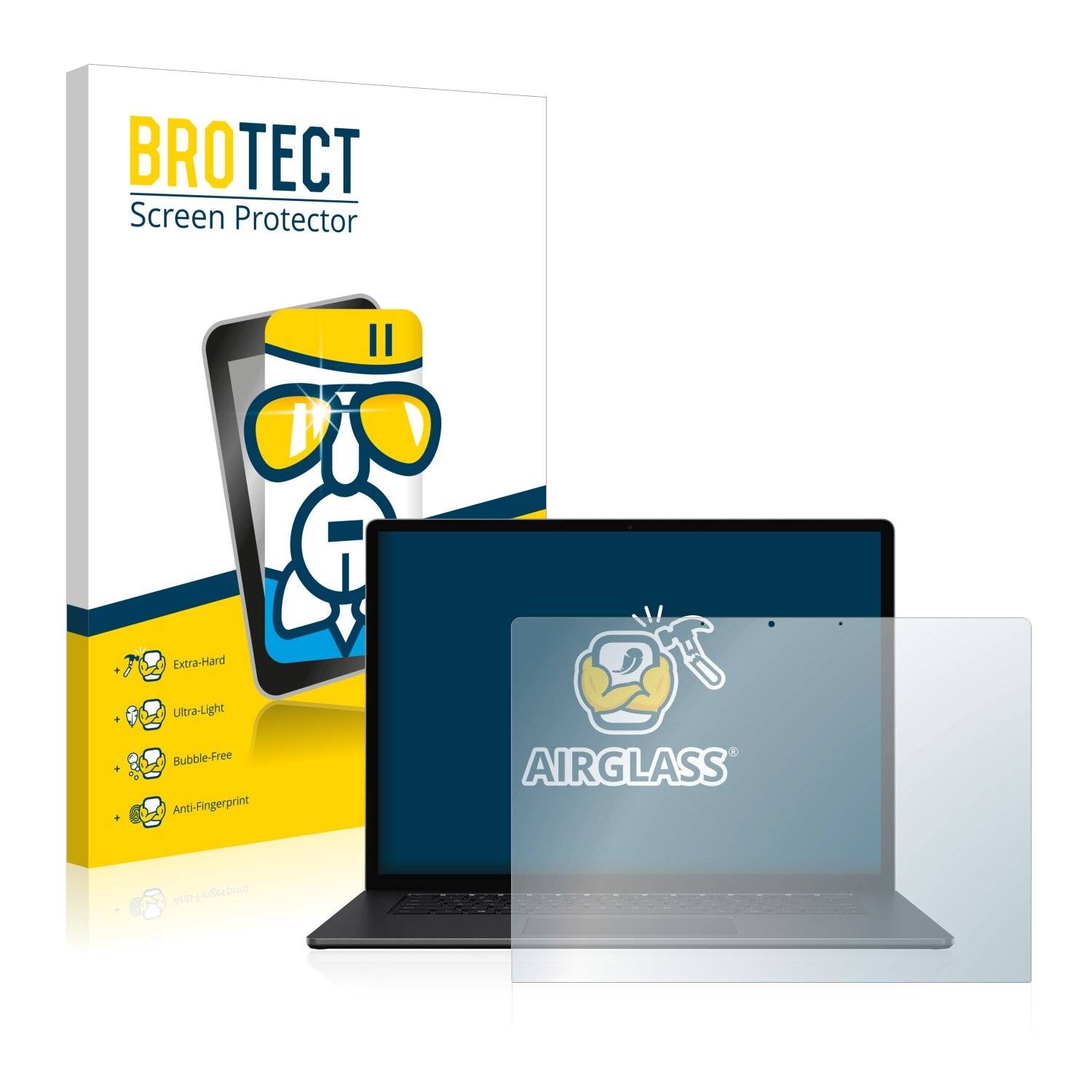 BROTECT AirGlass Schutzglas Folie für Microsoft Surface Laptop 4