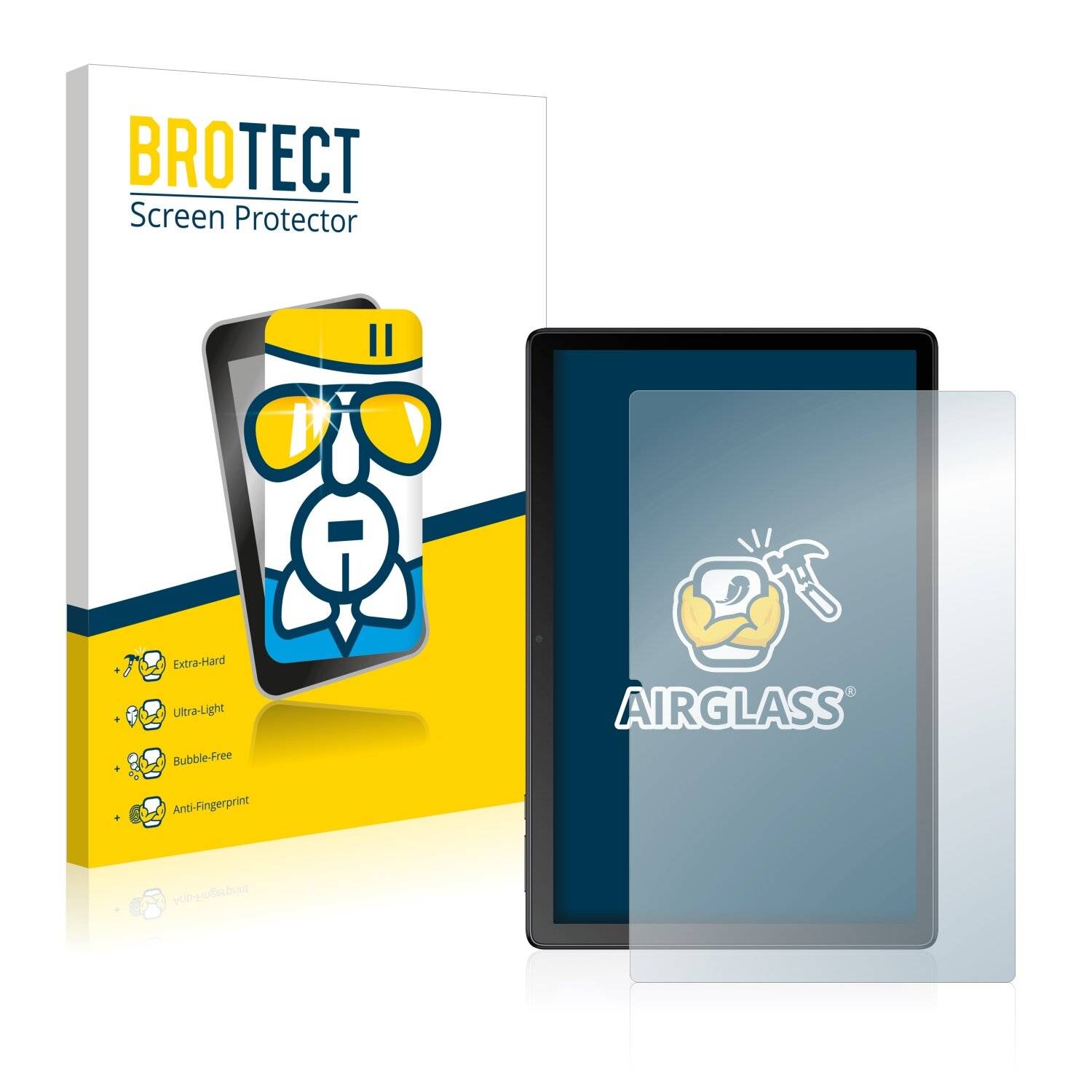 BROTECT AirGlass Schutzglas Folie für Alcatel 1T10