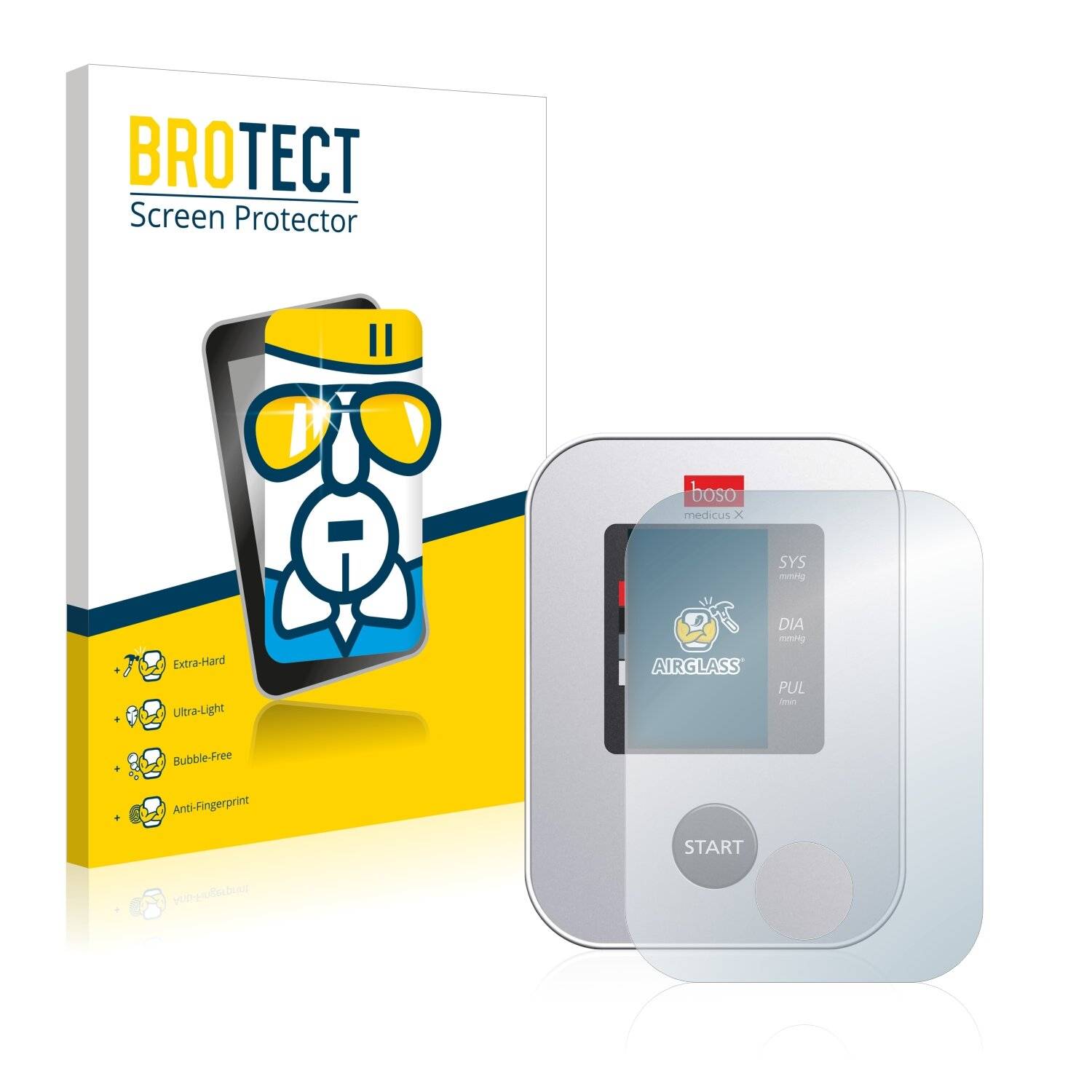 BROTECT AirGlass Schutzglas Folie für Boso Medicus