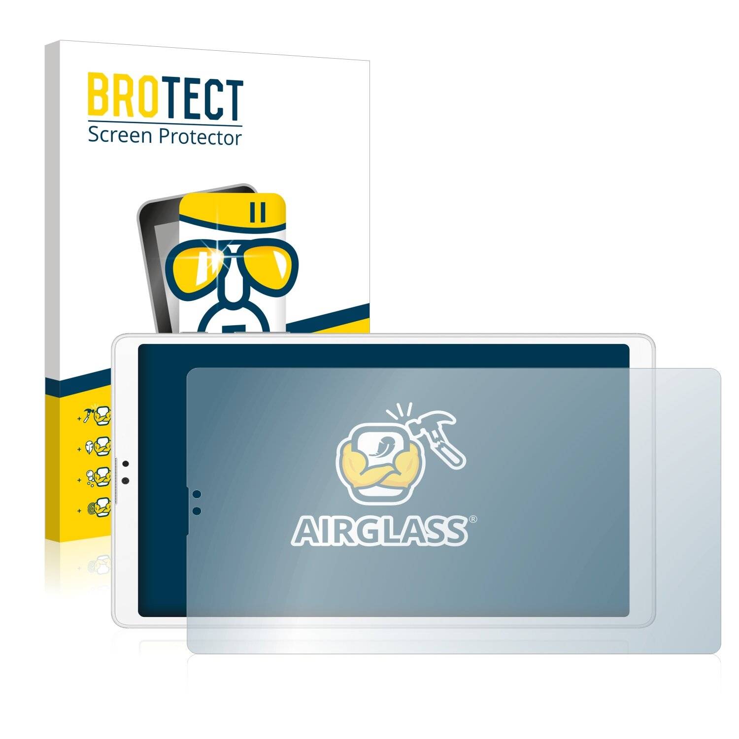 BROTECT AirGlass Schutzglas Folie für Samsung Galaxy Tab A7 Lite LTE 2021 (im
