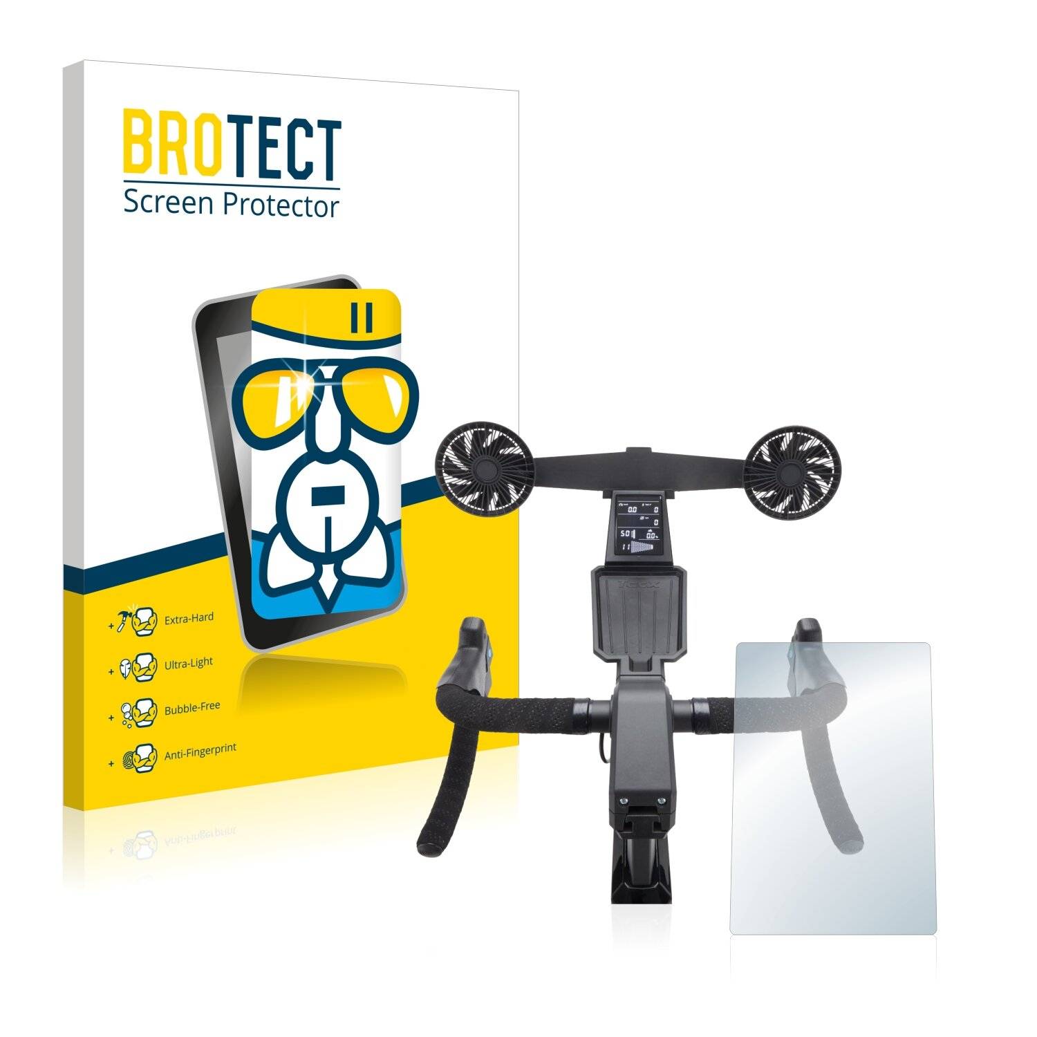 BROTECT AirGlass Flexible Schutz Glas Folie für Tacx Neo Bike Smart Klar Transparent