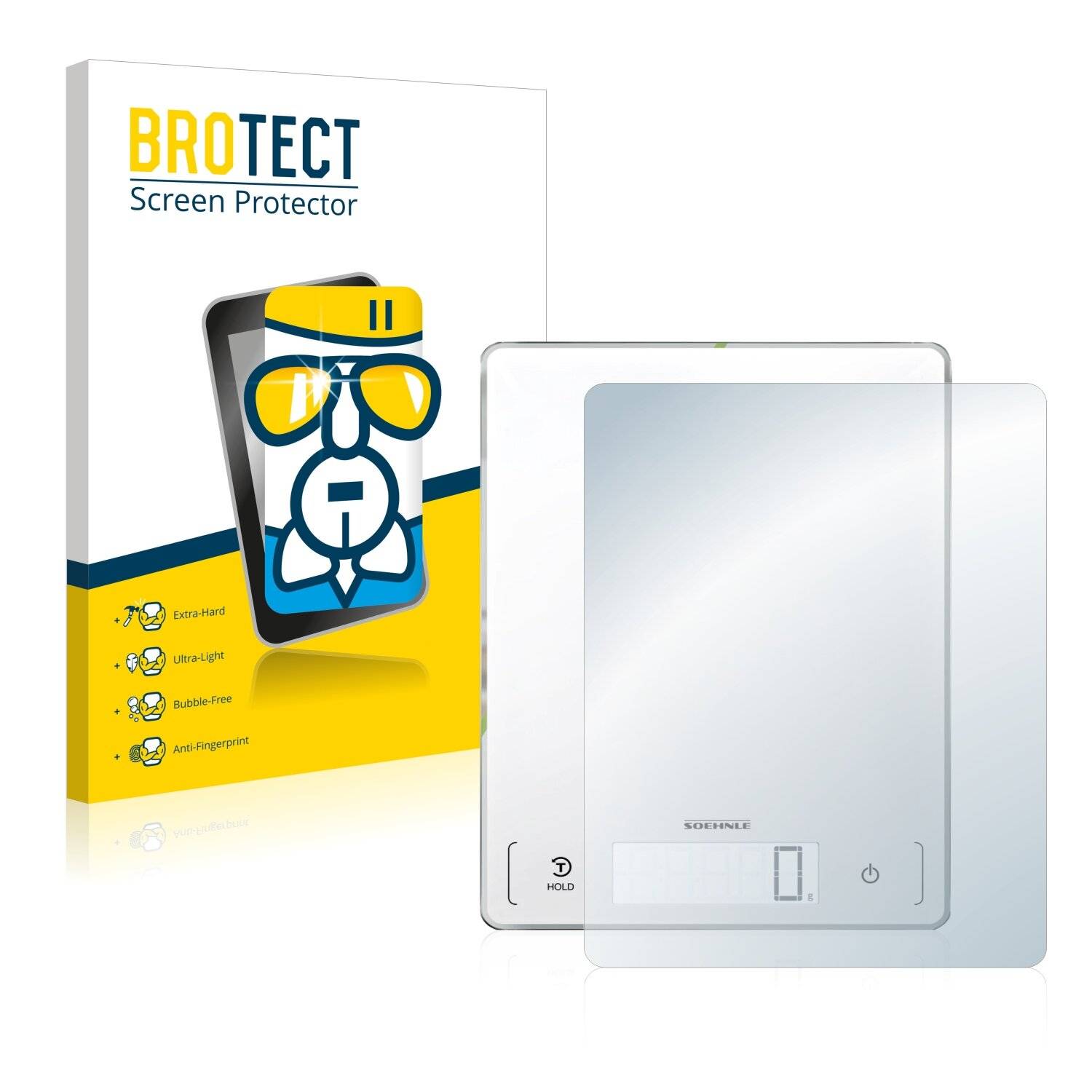BROTECT AirGlass Glas Schutz-Folie für Soehnle Page Profi 300 - Schutzglas