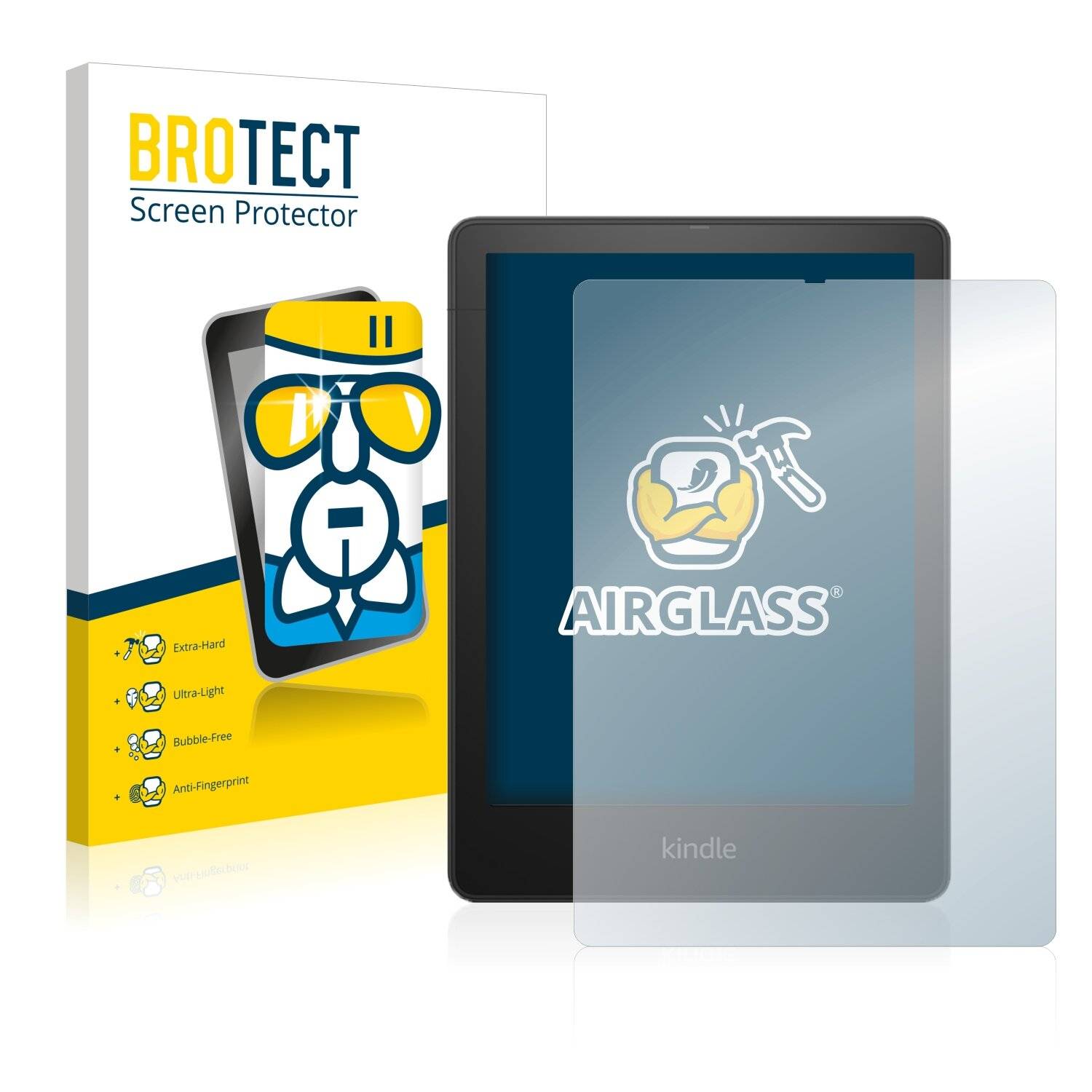 BROTECT AirGlass Flexible Schutz Glas Folie für Amazon Kindle Paperwhite 2021 Signature Edition Klar Transparent