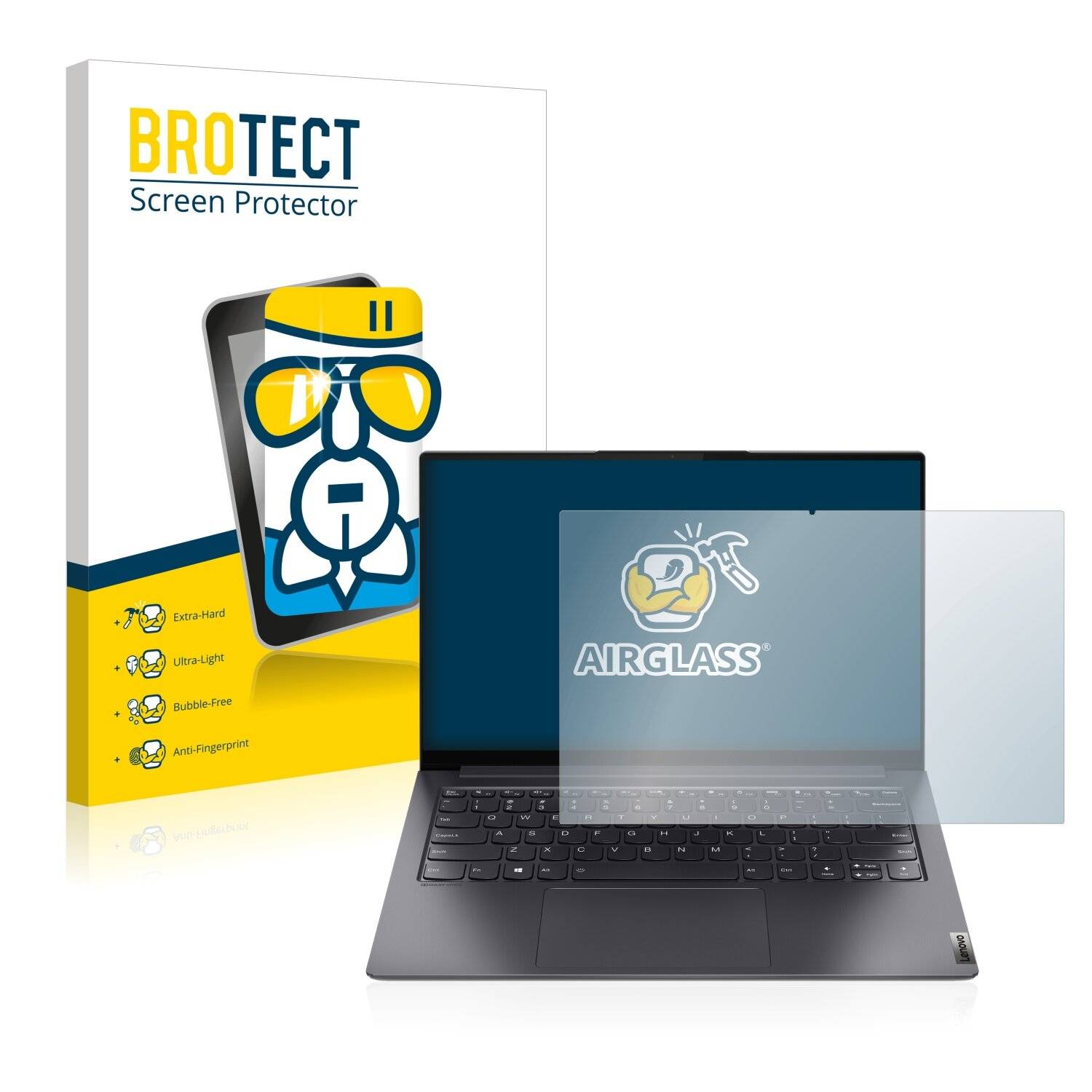 BROTECT AirGlass Schutzglas Folie für Lenovo Yoga Slim 7 Pro