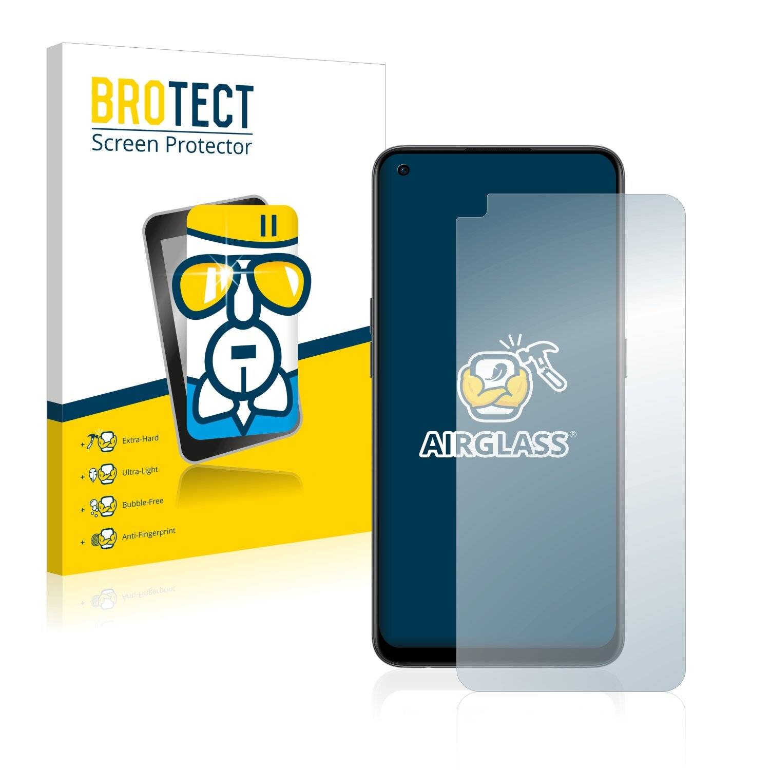 BROTECT AirGlass Glas Schutz-Folie für OnePlus Nord CE 2 5G - Schutzglas
