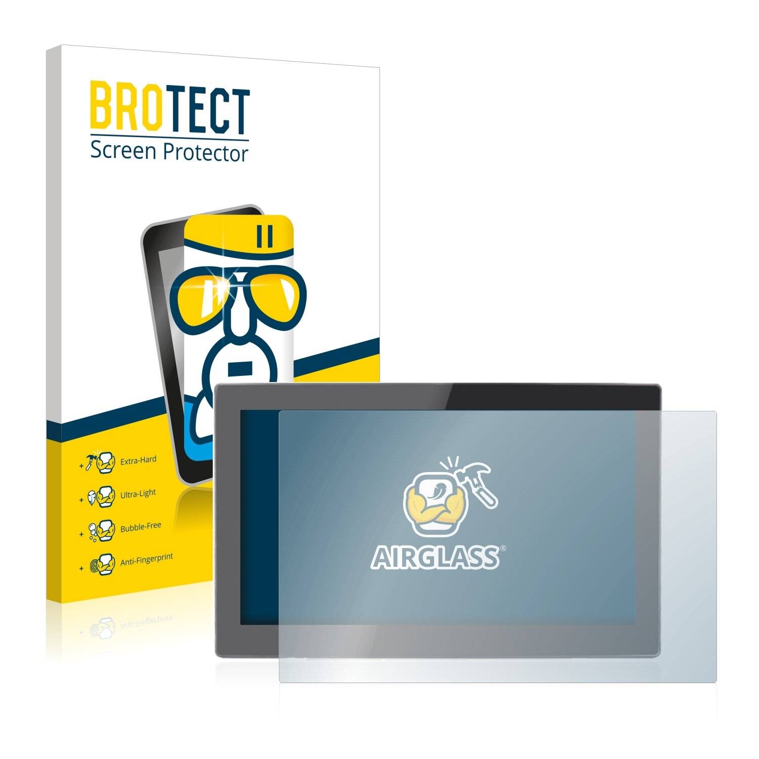 BROTECT AirGlass Schutzglas Folie für Xoro MegaPAD 1564